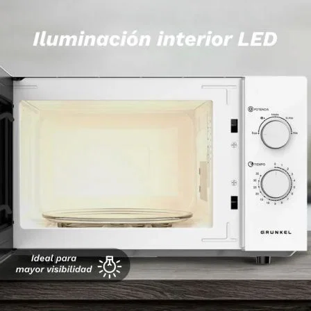 Grunkel MW-25EASY Microondas Mecánico 25L Blanco Grunkel MW-25EASY Microondas Mecánico 25L Blanco